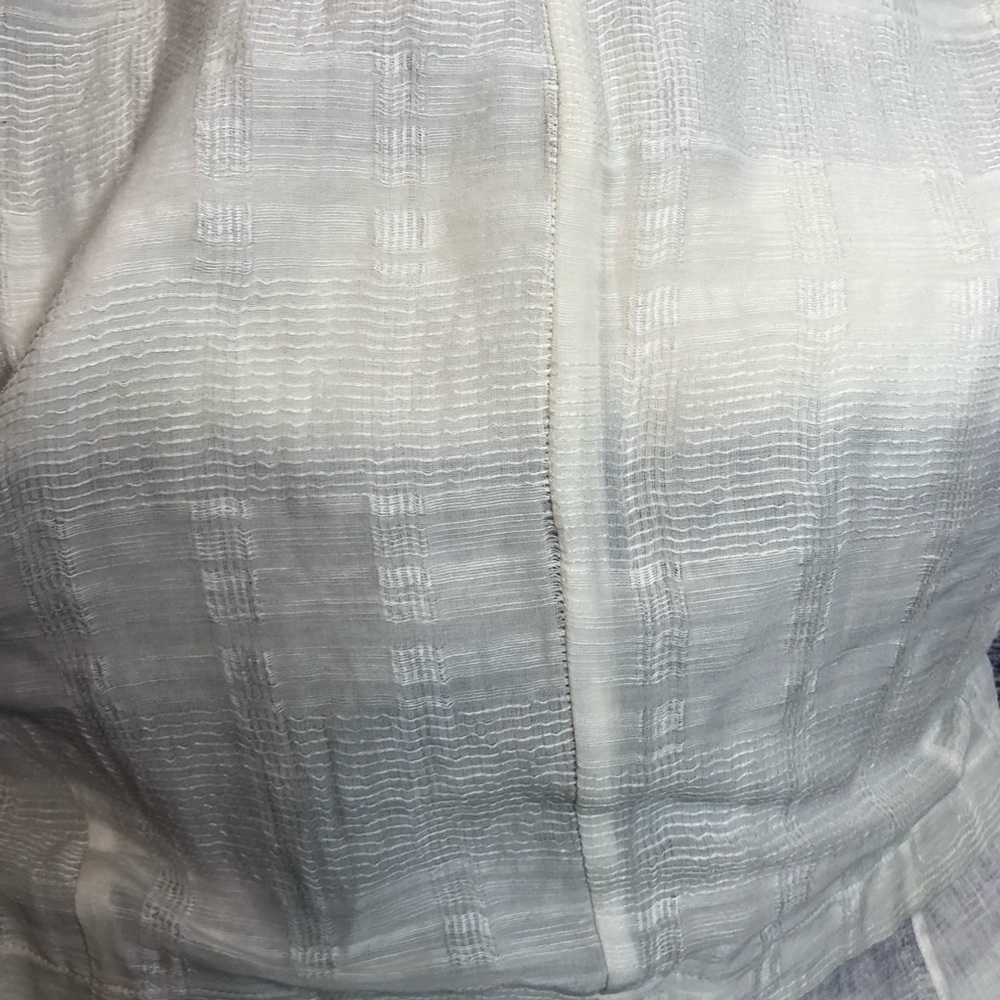 Raquel Allegra Indigo Linen Blend One Button Blazer Jacket - Picture 7 of 12